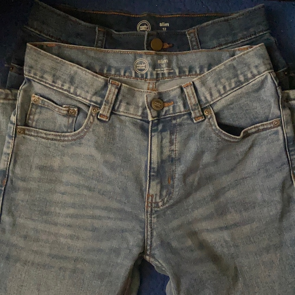 2 Wonder Nation Slim Jeans (boys)